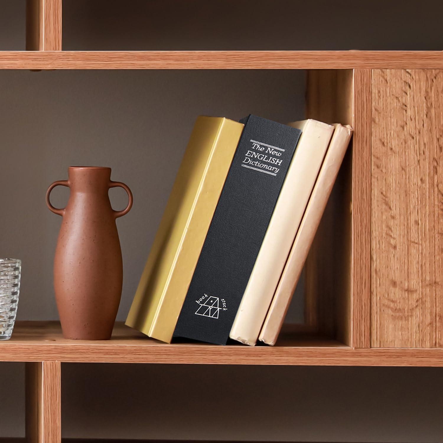 imageBook Safe Box with Combination Lock Ohuhu Upgrade Dictionary Diversion Safe Secret Hidden Box for Home Office Portable Safe Box for Money Cash JewelryBlack Real Paper