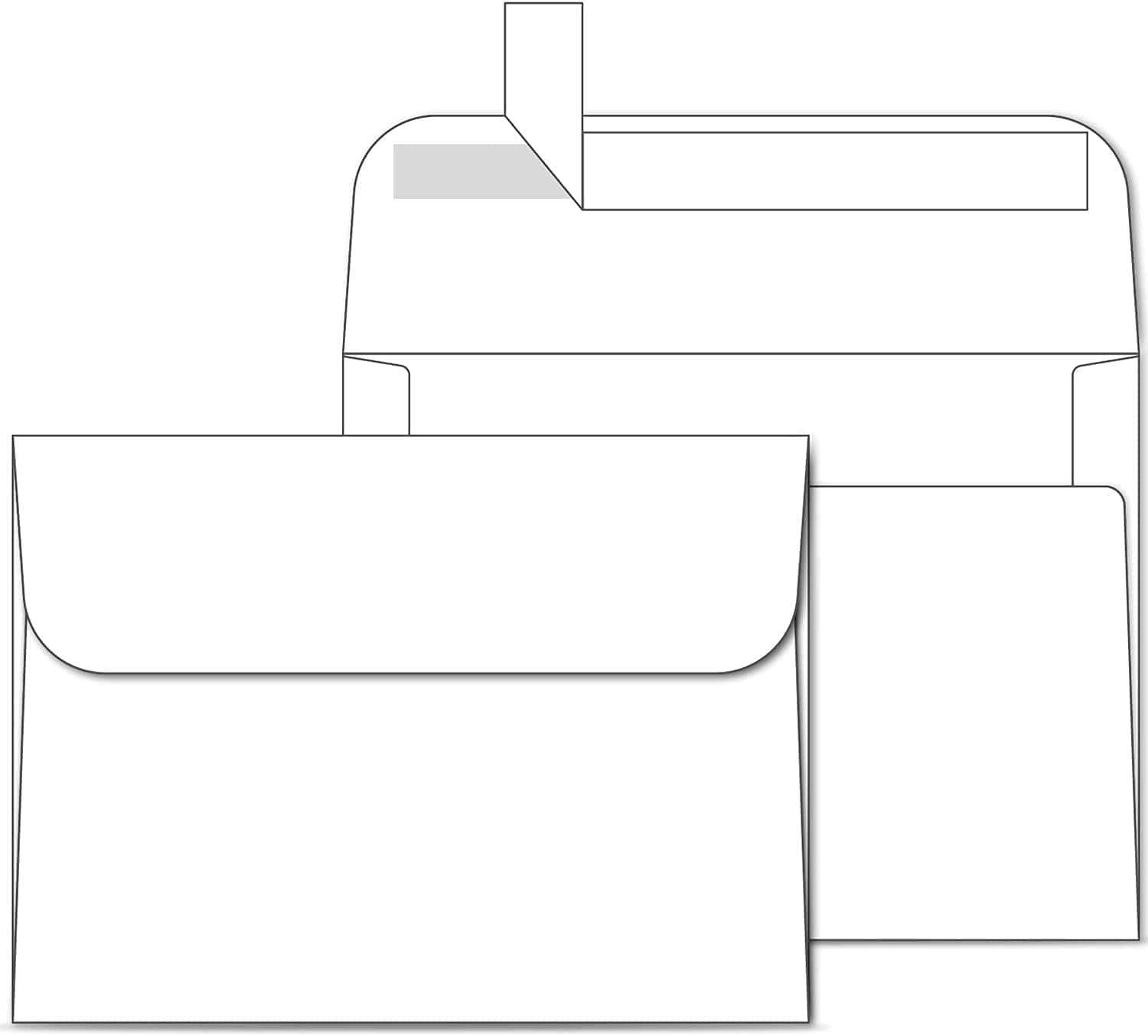 imageOhuhu A2 Printable White Envelopes 1000 Pack Bulk A2 438quot x 534quot SelfSeal Envelopes for 425x55 Cards RSVP Christmas Cards Wedding Invitations Photo Baby ShowerA7