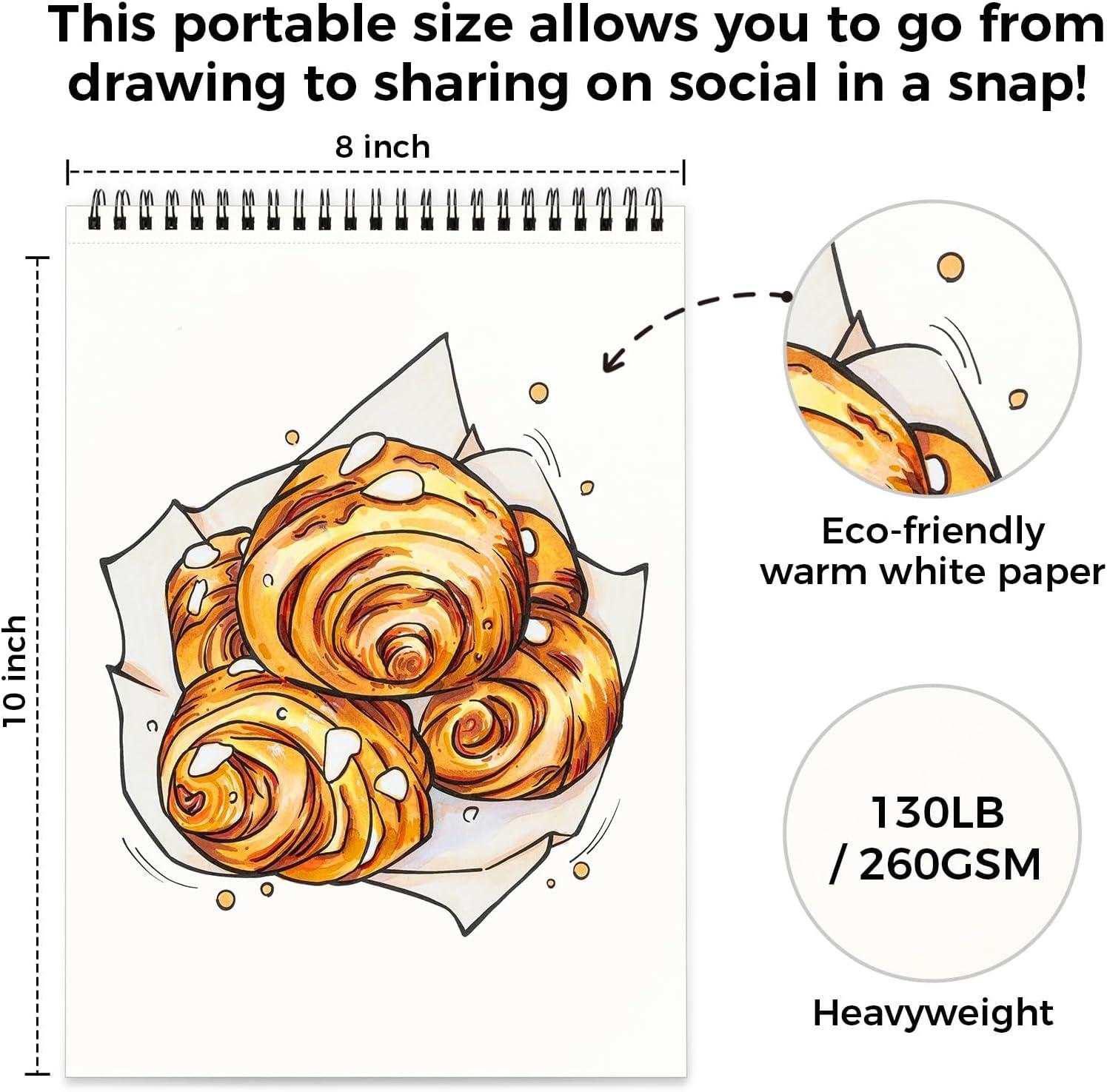 imageOhuhu DoubleSided Bleedproof Coloring Book for Alcohol Markers  8quotx10quot My Simple Pleasure Coloring Book  20 Sheets40 Patterns  Top SpiralBound Design  StressRelieving Gift for Adults TeensEnjoy The Sweet Moment