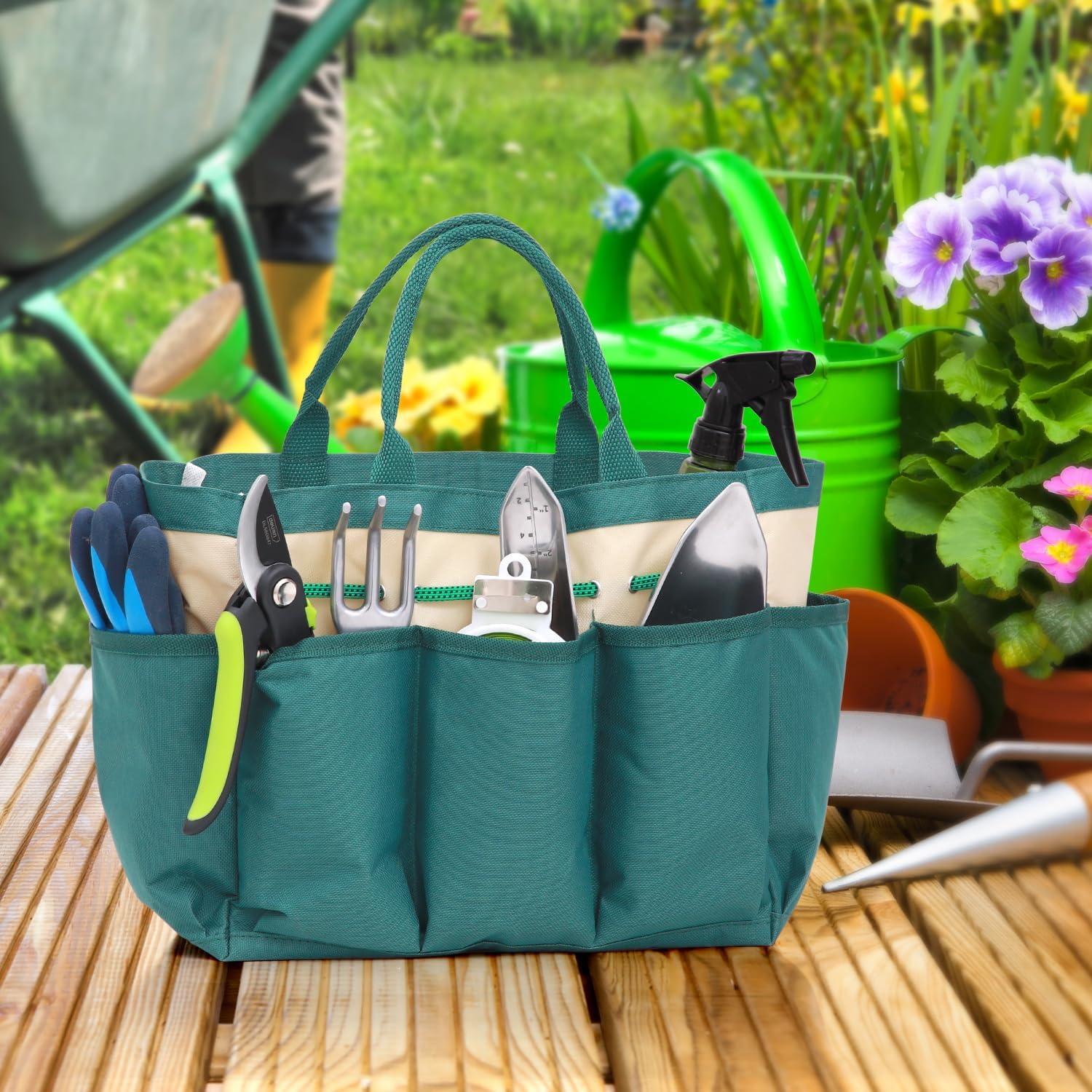 imageOhuhu Garden Kneeler and Seat Heavy Duty Garden Stool with EVA Foam Kneeling Pad Foldable Gardening Bench with 2 Tool Pouches 2in1 Portable Gardening Supplies Idea Gifts for Women Men SeniorsGreen