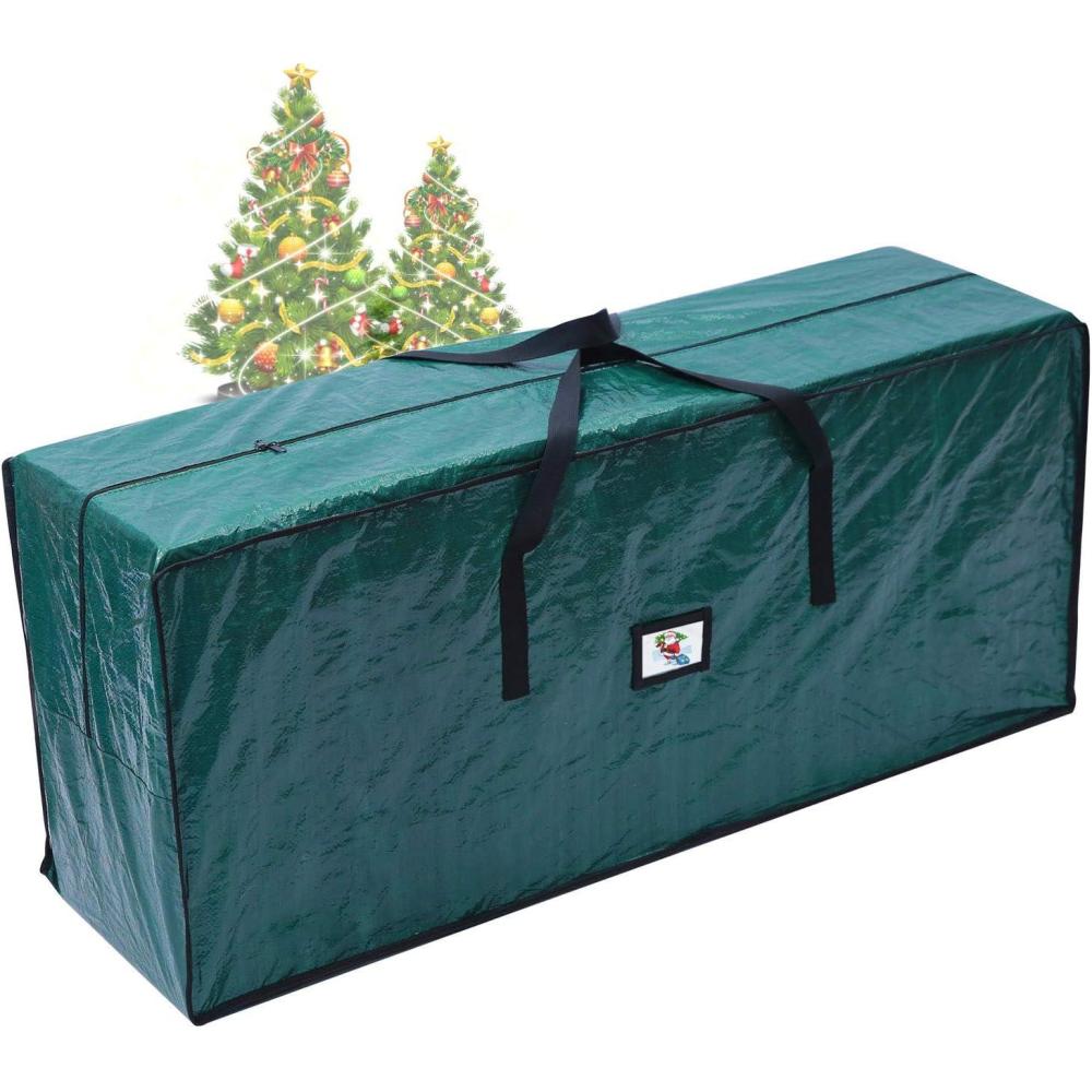 imageChristmas Tree Storage Bag Ohuhu Extra Large Christmas Tree Storage Multipurpose Storage Bag with Reinforced Handles Zipper Tear Proof Material for 69ft Artifical Tree 48 x 20 x 15 green