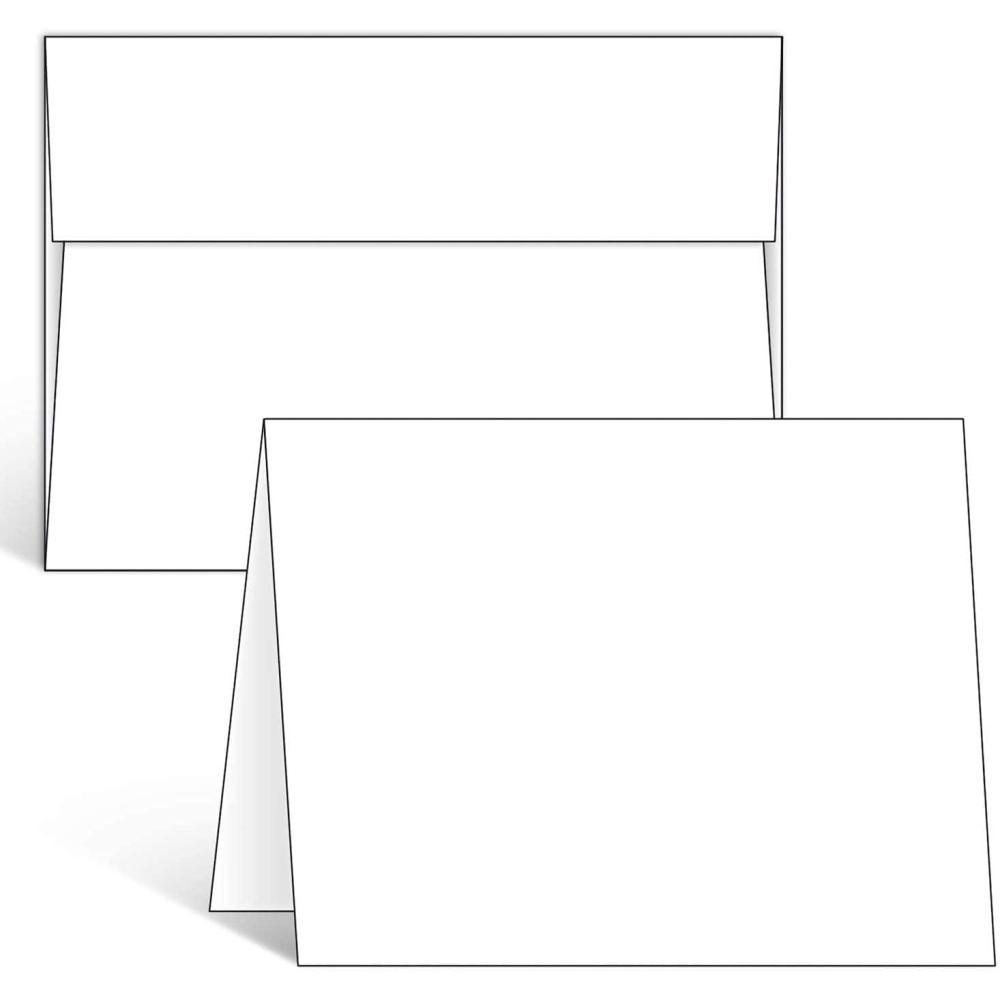 imageOhuhu Blank White Cards and Envelopes 200 Pack  5quot x 7quot Heavyweight Folded Cards and A7 Envelopes for DIY Greeting Cards Wedding Birthday Invitations Baby Shower Thank You Cards and All OccasionsA6 4x6