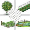 6.6×98 FT Premium Bird Netting, Ohuhu Garden Netting with Cable Ties Ground Nails, Anti-Bird Reusable Protection Netting for Fruit Vegetable Plant Trees, Plastic Deer Fencing Animals Barrier