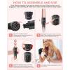 7 in 1 Curling Wand Set: Ohuhu Curling Iron Wand 7Pcs 0.35 to 1.25 Inch Interchangeable Ceramic Barrel Heat Protective Glove 2 Clips Dual Voltage Hair Curler for Girl Women Mother Gift Rose Gold(Rose Gold)