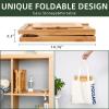 Bathtub Tray, Ohuhu Premium Bamboo Bathtub Caddy Tray Expandable Foldable Bath Tray with Anti-Slip Grips Soap Wine Phone Holder Mothers Day Gifts