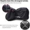 Bike Cover for 2 or 3 Bikes, Ohuhu 210D Waterproof Bicycle Covers Outdoor Storage Heavy Duty Wind Rain UV Dust Proof Bikes Outdoors Storing with Lock Hole for Mountain Road Bike