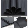 Black Sketch Pad for Posca, 9.7″x12″ Ohuhu 2 Pack 120 LB/200 GSM Black Drawing Papers, 38 Sheets/76 Pages, Spiral-Bound Sketchbook for Art Gel Pen Colored Pencils, Metallic Marker Pens
