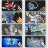 Black Sketch Pad for Posca, 9.7″x12″ Ohuhu 2 Pack 120 LB/200 GSM Black Drawing Papers, 38 Sheets/76 Pages, Spiral-Bound Sketchbook for Art Gel Pen Colored Pencils, Metallic Marker Pens