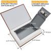 Book Safe Box with Combination Lock, Ohuhu Upgrade Dictionary Diversion Safe Secret Hidden Box for Home Office, Portable Safe Box for Money Cash Jewelry(Bible – Real Paper)