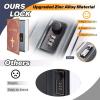 Book Safe Box with Combination Lock, Ohuhu Upgrade Dictionary Diversion Safe Secret Hidden Box for Home Office, Portable Safe Box for Money Cash Jewelry(Bible)