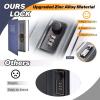 Book Safe Box with Combination Lock, Ohuhu Upgrade Dictionary Diversion Safe Secret Hidden Box for Home Office, Portable Safe Box for Money Cash Jewelry(Navy)