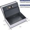 Book Safe Box with Combination Lock, Ohuhu Upgrade Dictionary Diversion Safe Secret Hidden Box for Home Office, Portable Safe Box for Money Cash Jewelry(Navy)