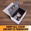 Book Safe Box with Combination Lock, Ohuhu Upgrade Dictionary Diversion Safe Secret Hidden Box for Home Office, Portable Safe Box for Money Cash Jewelry(New York – Extra Large)