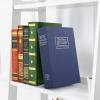 Book Safe Box with Combination Lock, Ohuhu Upgrade Dictionary Diversion Safe Secret Hidden Box for Home Office, Portable Safe Box for Money Cash Jewelry(Navy)