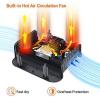 Boot Dryer, Ohuhu Shoe Dryer Upgraded Premium 4 Brackets Electric Boot Warmer Dryer with Air Fan Timer Overheat Protection Fast Dry Super Quiet for Wrok Boots Glove Hats Socks Ski Boots Pefect Gifts