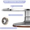 Cake Turntable, Ohuhu Aluminium 12” Cake Decorating Kit Supplies Rotating Stand Revolving Spinner with 2 Icing Spatula 3 Comb Smoother(Silver)