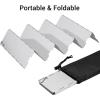 Camp Stove Windscreen, Ohuhu Camping Stove Windscreen 8/10/12 Plates Aluminum Folding Portable Camping Stove Windshield Grill Wind Screen for Camp with Carry Bag for Camping Hiking Picnic Backpacking(8 Plates)