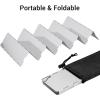 Camp Stove Windscreen, Ohuhu Camping Stove Windscreen 8/10/12 Plates Aluminum Folding Portable Camping Stove Windshield Grill Wind Screen for Camp with Carry Bag for Camping Hiking Picnic Backpacking(10 Plates)