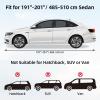 Car Cover All Weather: Ohuhu Windproof Outdoor Full Car Covers for Automobiles – Rain Sun Hail UV Protection Auto Cover – Universal Fit for Sedan (191″-201″)