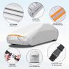 Car Cover for Sedan L (180″-191″), Ohuhu Universal Sedan Car Covers Outdoor UV Protection Auto Cover – Windproof Dustproof Scratch Resistant