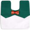 Christmas Bathroom Decoration, Ohuhu Christmas Toilet Seat Covers 3PCS Snowman Toilet Tank Cover Paper Box Carpet for Christmas Bathroom Decor Christmas Bathroom Sets Green