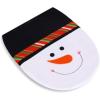 Christmas Bathroom Decoration, Ohuhu Christmas Toilet Seat Covers 3PCS Snowman Toilet Tank Cover Paper Box Carpet for Christmas Bathroom Decor Christmas Bathroom Sets Green