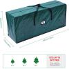 Christmas Tree Storage Bag, Ohuhu Extra Large Christmas Tree Storage Multipurpose Storage Bag with Reinforced Handles Zipper Tear Proof Material for 6-9ft Artifical Tree (48” x 20” x 15”, green)