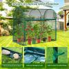 Crop Cages for Garden Plant: Ohuhu 6x3x5 Ft Tent Cage, Plant Netting Cover with Zipper, Garden Bed Cover, Plant Cover from Animal Wind-Resistant Garden Cage for Fruit Vegetable Flower(Arched)
