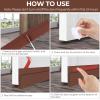 Door Draft Stopper Weather Stripping: Ohuhu Under Door Bottom Seal Strip Sweep Blocker Gap Filler Flexible Noise Insulation Draft Guard for Bottom of Door Garage (Brown, 39″ L x2 W)