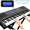 Electric Keyboard Piano 61 Keys, Ohuhu Musical Piano Keyboard with Headphone Jack, USB Port & Teaching Modes for Beginners