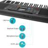 Electric Keyboard Piano 61 Keys, Ohuhu Musical Piano Keyboard with Headphone Jack, USB Port & Teaching Modes for Beginners