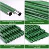 Garden Fence Animals Barrier Set: Ohuhu 3.4FTx100FT Plastic Fence Roll with 25-Pack 4FT Stakes Temporary Safety Netting, Reusable Pool Fencing Snow Fence Poultry Fences for Deer Chicken Dog, Black(Green)