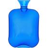 Hot Water Bottle, Ohuhu 2L Classic Premium Transparent Hot or Cold Water Bag for Pain Relief Hot Pack Therapy 2000ml 68oz, Blue, Home and Outdoor