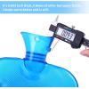 Hot Water Bottle with Cover, Ohuhu 2L Classic Premium Transparent Hot or Cold Water Bag with Knit Cover for Pain Relief Hot Pack Therapy 2000ml 68oz, Blue, Home and Outdoor