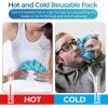 Ice Bags for Injuries Reusable: Ohuhu 3 Packs Ice Cold Packs Ice Bag Hot Water Hot & Cold Therapy Pain Relief for Knee Leg Injury No-Leak Breathable Waterproof Ice Bags 3 Sizes 6″/9″/11″, Light Blue(Light Blue)