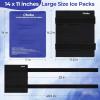 Ice Packs for Injuries 14″ X 11″: Ohuhu 2 Pack Hot Cold Gel Ice Pack X-Large Reusable Ice Packs with Wrap Flexible Pain Relief for Shoulder Legs Knee Back Hip Aches Injury Muscle Pain-Light Blue(Blue)