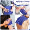 Ice Packs for Injuries 14″ X 11″: Ohuhu 2 Pack Hot Cold Gel Ice Pack X-Large Reusable Ice Packs with Wrap Flexible Pain Relief for Shoulder Legs Knee Back Hip Aches Injury Muscle Pain-Light Blue(Blue)