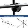 Microphone Stand 2 pack, Ohuhu Tripod Boom Mic Stands, Dual Mic Clip, Collapsible, Black