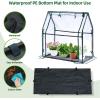 Mini Greenhouse for Indoor Outdoor: Ohuhu Portable Green House with Waterproof Pad for Small Plants Nursery Germination, 36″x36″x58.5″ Heavy-Duty PVC Cover Tent Humidity Dome Seedling Accessory(36 x 18 x 33 inch)