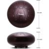 Ohuhu 10 Inch Steel Tongue Drum 11 Notes D Major for Kids and Adults with Rubber Mallets, Finger Picks and Padded Travel Bag
