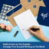Ohuhu 100 Thank You Cards Bulk: Navy Blue Blank Thank You Notes Box Set with Self-Seal Envelopes and Stickers