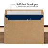 Ohuhu 100 Thank You Cards Bulk: Navy Blue Blank Thank You Notes Box Set with Self-Seal Envelopes and Stickers