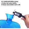 Ohuhu 2L Hot Water Bottle for Pain Relief Hot Therapy Classic Transparent Blue Hot Water Bottles