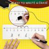 Ohuhu 2-Pack Number Line White Boards 4″ x 12″ – Double-Sided Dry Erase Boards – Number Line 0-20 on One Side & 0-10 on The Other – Math Manipulatives Set Including 2 Lapboards 2 Markers for Students