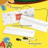 Ohuhu 2-Pack Number Line White Boards 4″ x 12″ – Double-Sided Dry Erase Boards – Number Line 0-20 on One Side & 0-10 on The Other – Math Manipulatives Set Including 2 Lapboards 2 Markers for Students