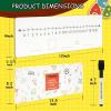 Ohuhu 2-Pack Number Line White Boards 4″ x 12″ – Double-Sided Dry Erase Boards – Number Line 0-20 on One Side & 0-10 on The Other – Math Manipulatives Set Including 2 Lapboards 2 Markers for Students