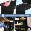 Ohuhu 4 Packs Thickest Child Car Seat Protectors and Kick Mat Car Back Seat Cover, 2 Sets Auto Seat Cover for Carseats and Kids Kick Mats with Backseat Organizer Pockets Storage, Perfect for Dog Mats