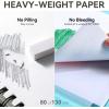 Ohuhu 9”x12.6” Sketch Book: Premium Sketchbook (2 Packs x 100 Sheets) 130 GSM (80 LB) Thick Paper Spiral Bound Acid-Free Sketch Pad for Sketching Drawing Colored Pencil Artists Beginners Adults Kids