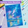 Ohuhu Acrylic Paint Markers Cotton-core: 36 Colors Dual Tips (Brush & Fine) Paint Pens High Opacity Acrylic Markers Waterproof Lightfast for Rock Painting Easter Eggs Wood Glass Ceramic Canvas(Brush & Fine)