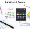 Ohuhu Acrylic Paint Markers Direct Liquid: 24 Colors Flexible Brush Tip Acrylic Markers High Opacity Paint Pens Waterproof Lightfast for Rock Easter Eggs Wood – Nahuku(24 Pack)